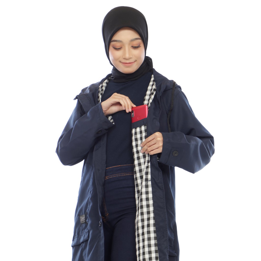 X-Urband Jacket Parka Wanita / Jaket LouwiMuslimah Hijaber hoodie Syari 106