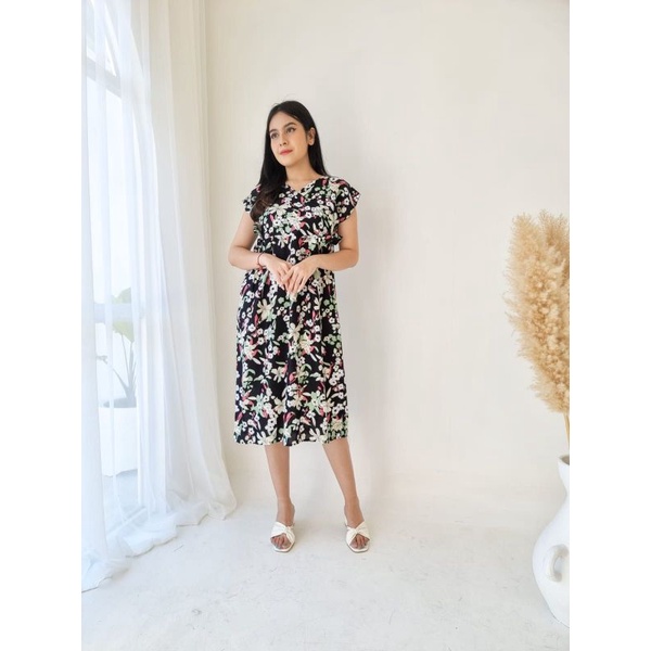 daster bali kimono anasya clematis pendek