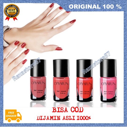 [BISA COD] PROMO Kutek O Yafun Peel Off Kutek Halal Kuteks Muslimah Cat Kuku Gel Nail P ASLI