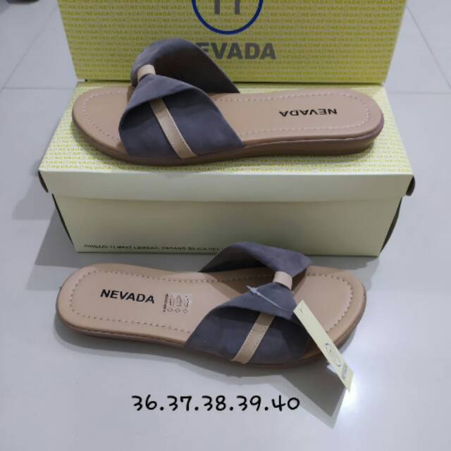  Sandal  slop merk nevada  size 36 37 38 39 40 Shopee Indonesia