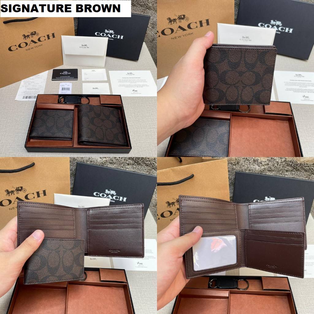 Dompet Coach Signature 100% ORIGINAL / Coach Wallet Original Dompet Pria Kulit Dompet Lipat