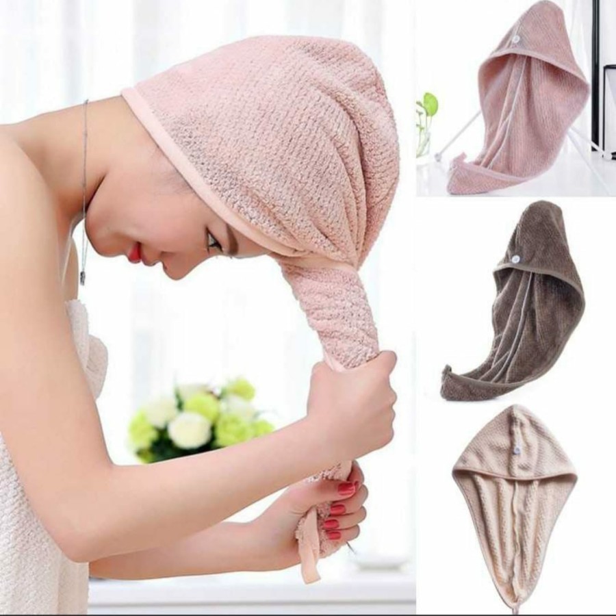 Dry Hair Towel | Handuk Pengering Rambut Beli 1 dapat 2