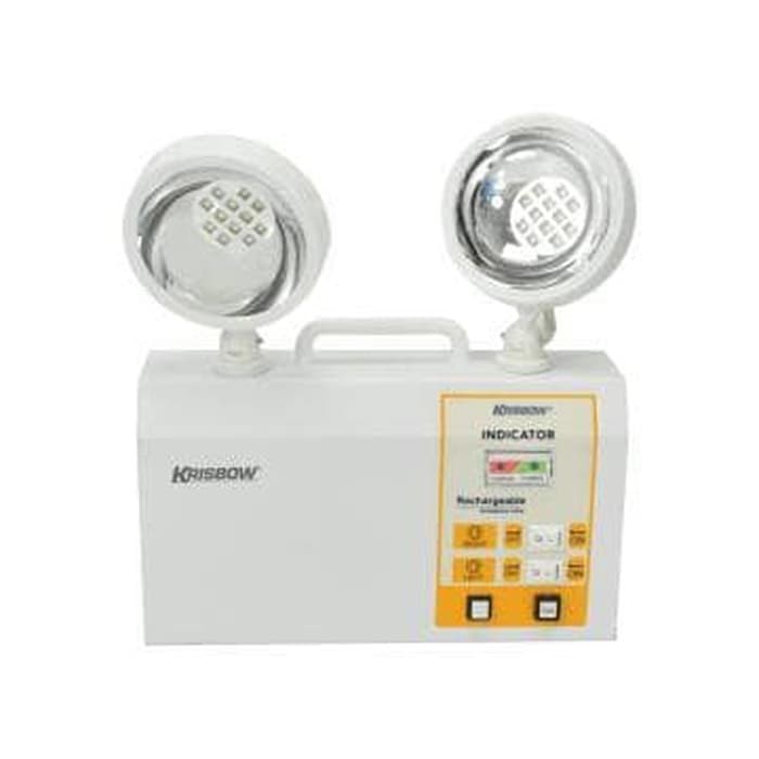 KRISBOW TWIN SPOT LAMPU DARURAT LED LAMPU EMERGENCY LED