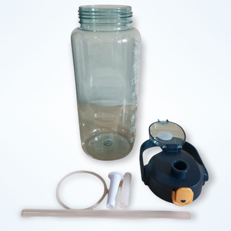 Botol Minum Motivasi 2 Liter / Botol Minum Viral 1,8 Liter / Botol Minum Jumbo BPA FREE