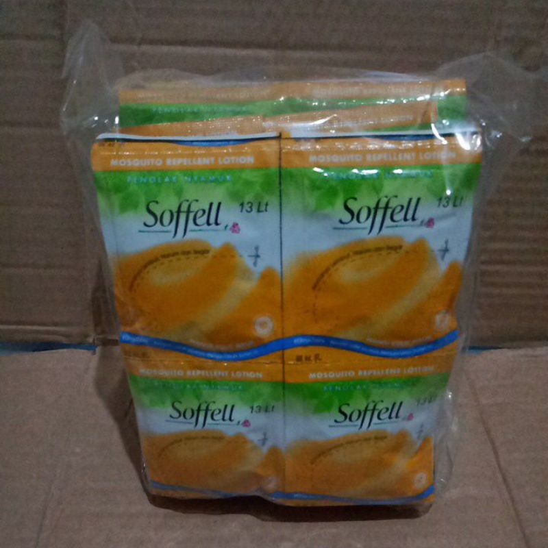 (1 Pak) SOFFELL Anti Nyamuk Isi 144 Sachet / SOFFELL GERANIUM ,  Kulit Jeruk