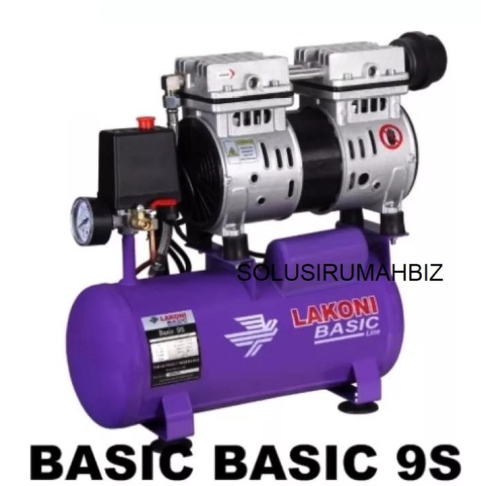 Kompresor Oilles Kompresor Udara Oilles Lakoni Basic 9S 9 S 550W 550 W