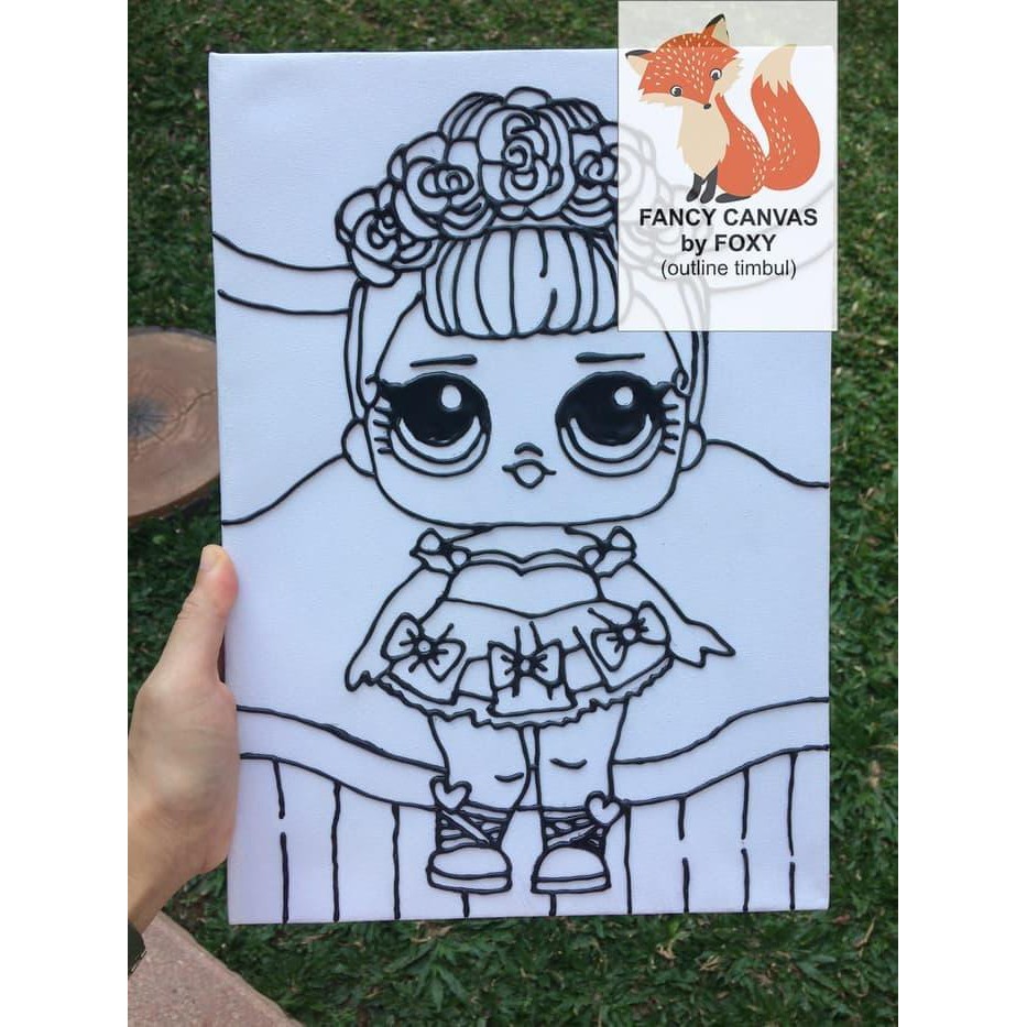 Kanvas Lukis Anak Gambar Lol Suprise Doll Bando Bunga Mawar Shopee Indonesia