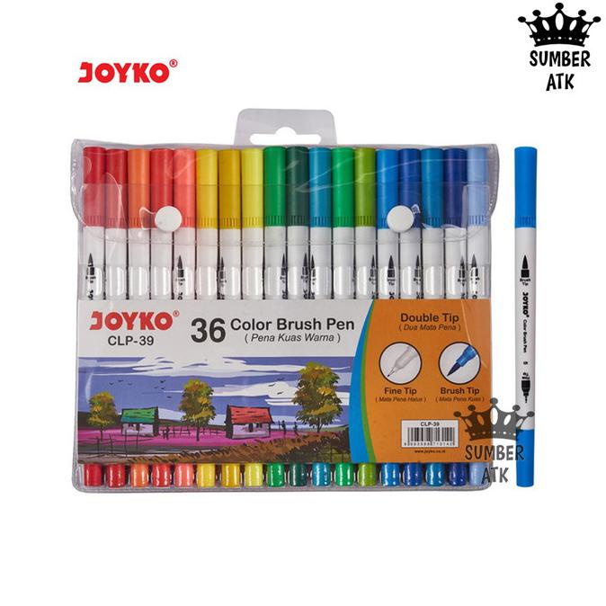 

[[COD]] Color Brush Pen Pena Kuas Warna Joyko CLP-39 36 Warna Color BOOM SALE Kode 372