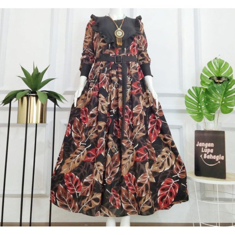 Gamis Rempel Dada janda Bolong