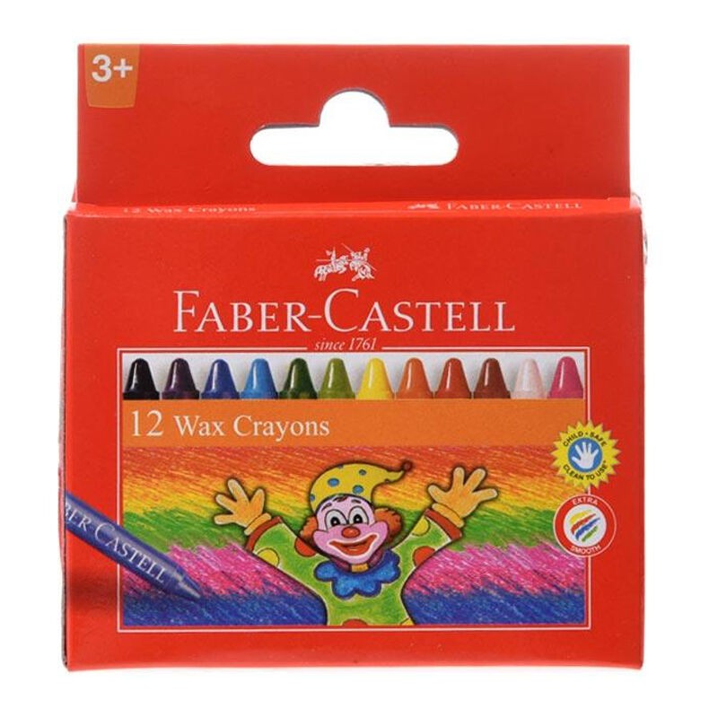 

Crayon Wax Fabercastell Regular 12 Warna 120043 AGB