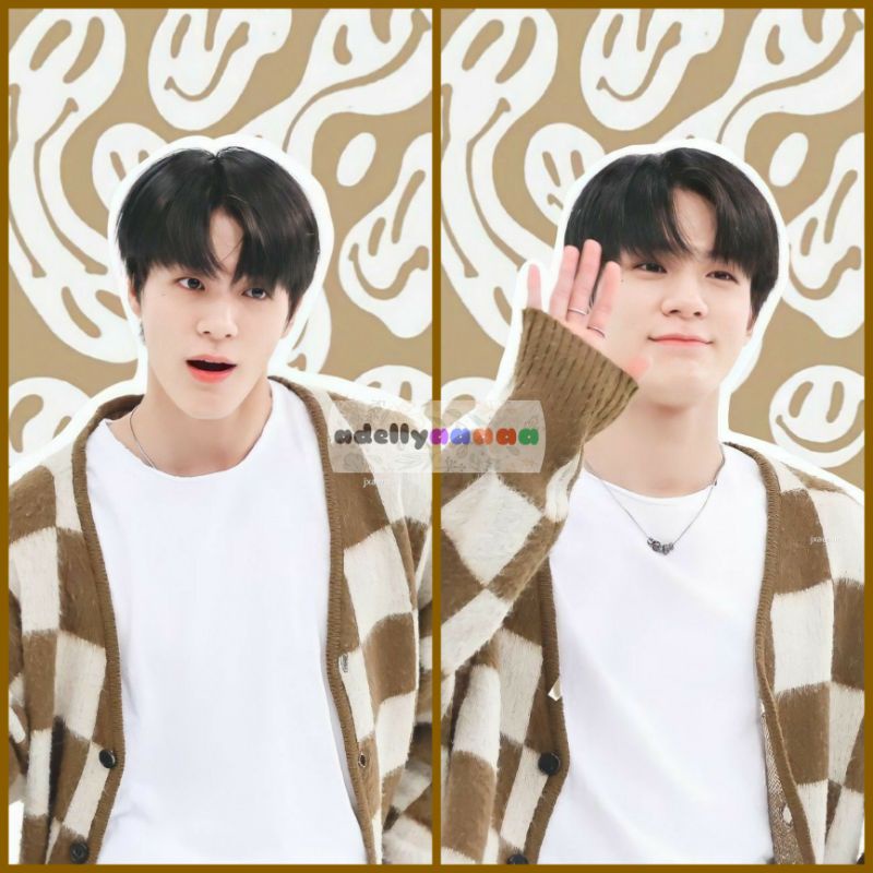 [COD] CARDIGAN JENO NCT DREAM RAJUT KOTAK COKLAT WEEKLY IDOL KARDIGAN JENO