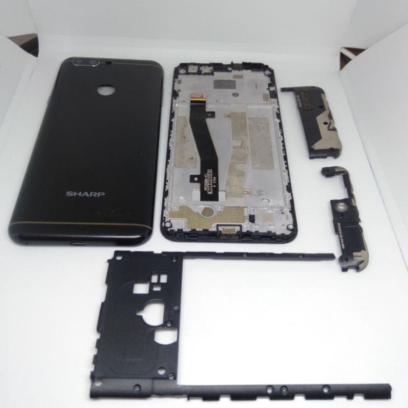 LCD FULSET FRAME PLUS TUTUP MESIN BLAKANG SHARP A2 LITE GEMBLING
