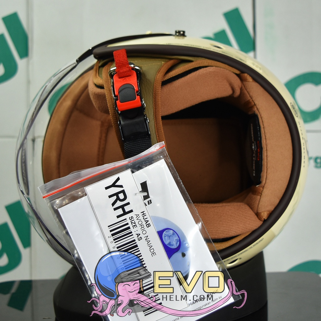 HELM CARGLOSS HIJAB YRH SOLID MOTIF ORIGINAL 100%, CARGLOSS HELMET HIJAB, CARGLOSS OFFICIAL STORE