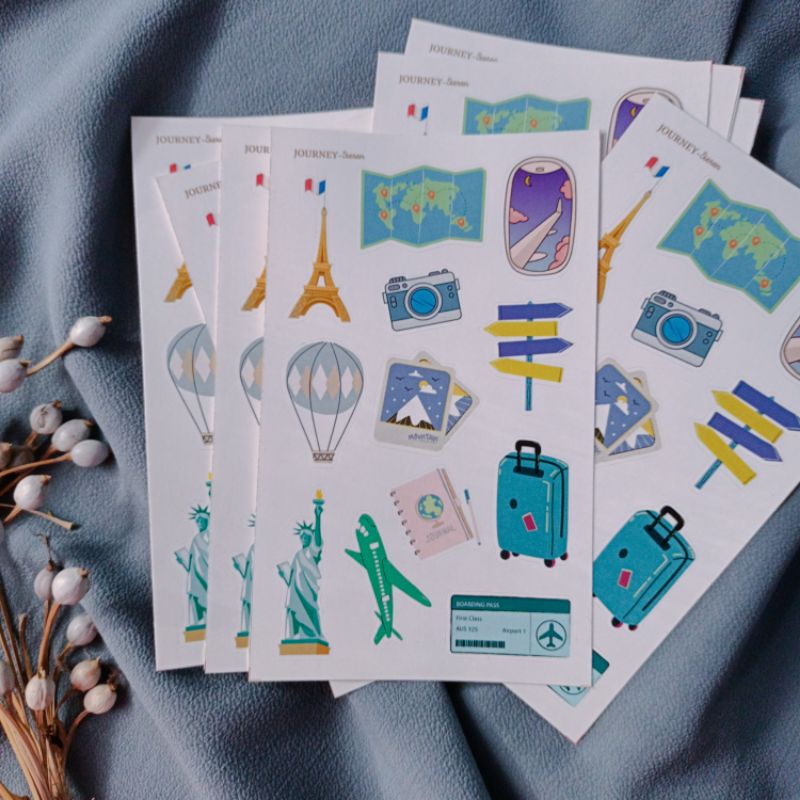 

Sticker Pack Journey Theme Aesthetic Material Doff Vinyl Susu By Sieren Stuff