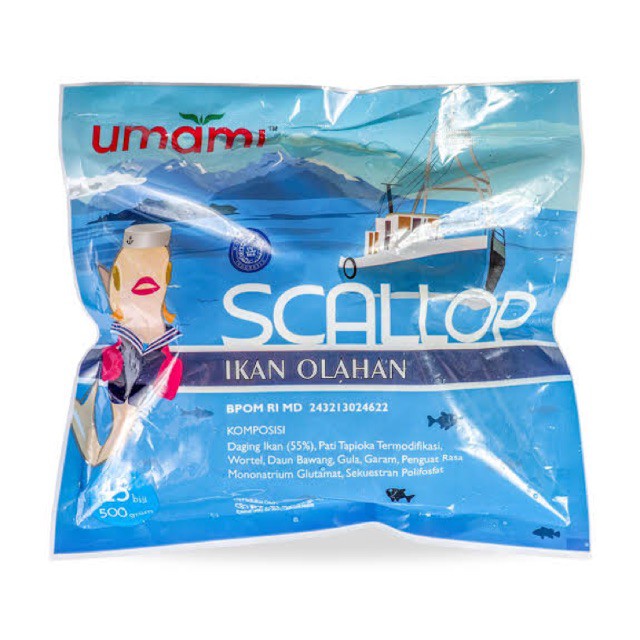 

Umiami Scallop 500 Gram isi 45 pcs