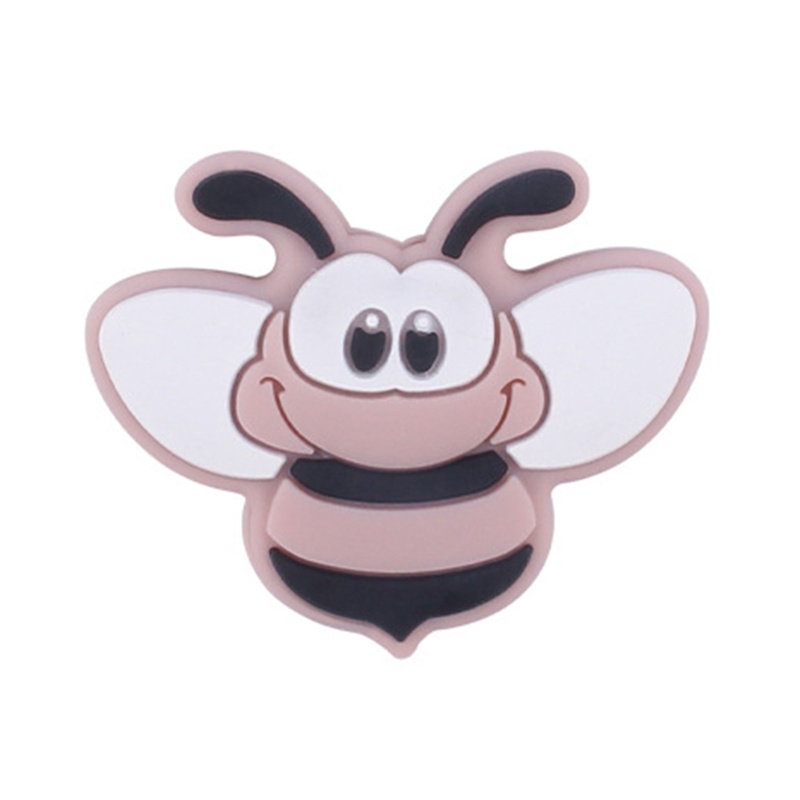 Mary 1pc Mainan Teether Bayi DIY Bentuk Lebah Kartun Bahan Silikon Bebas BPA