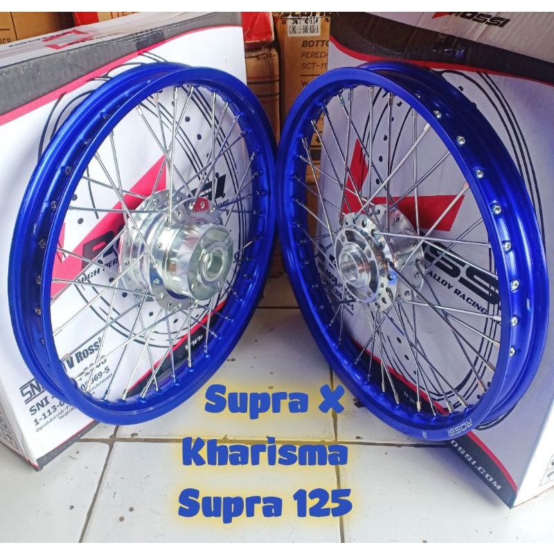 Velg Jari Jari Ring 17 140-160-185 1 Set Merk Rossi Untuk Motor Supra X Kharisma Supra 125 Supra X L