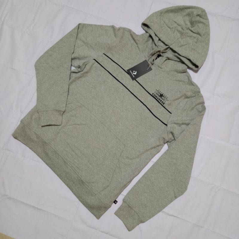 Jaket Converse Men's PO Hoodie All Star Grey Original
