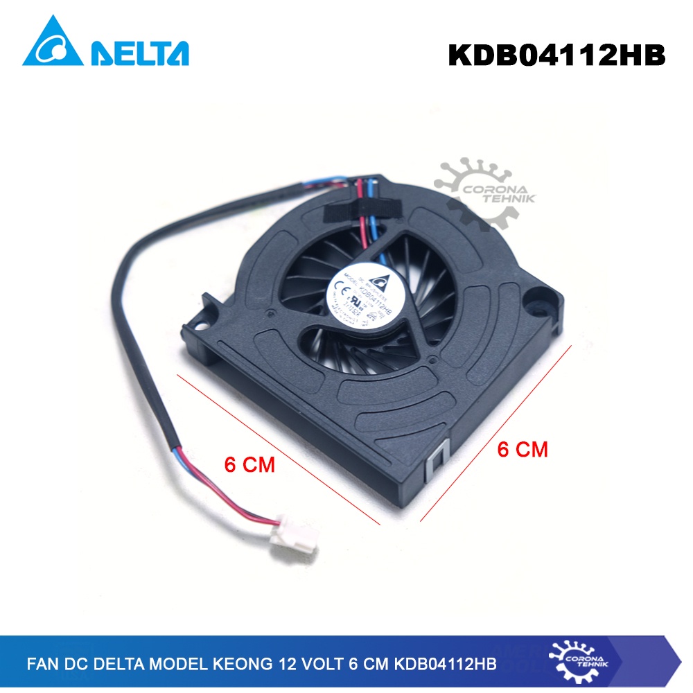 Model Keong - Fan DC Delta 12 Volt 6 cm - KDB04112HB