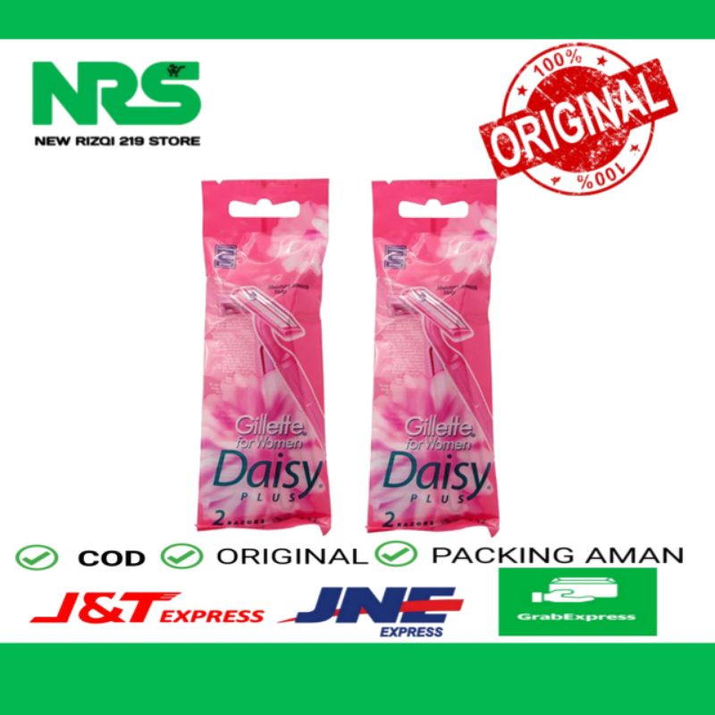 Gillette Pisau Cukur Wanita Daisy Plus isi 2 / GILLETTE DAISY PLUS