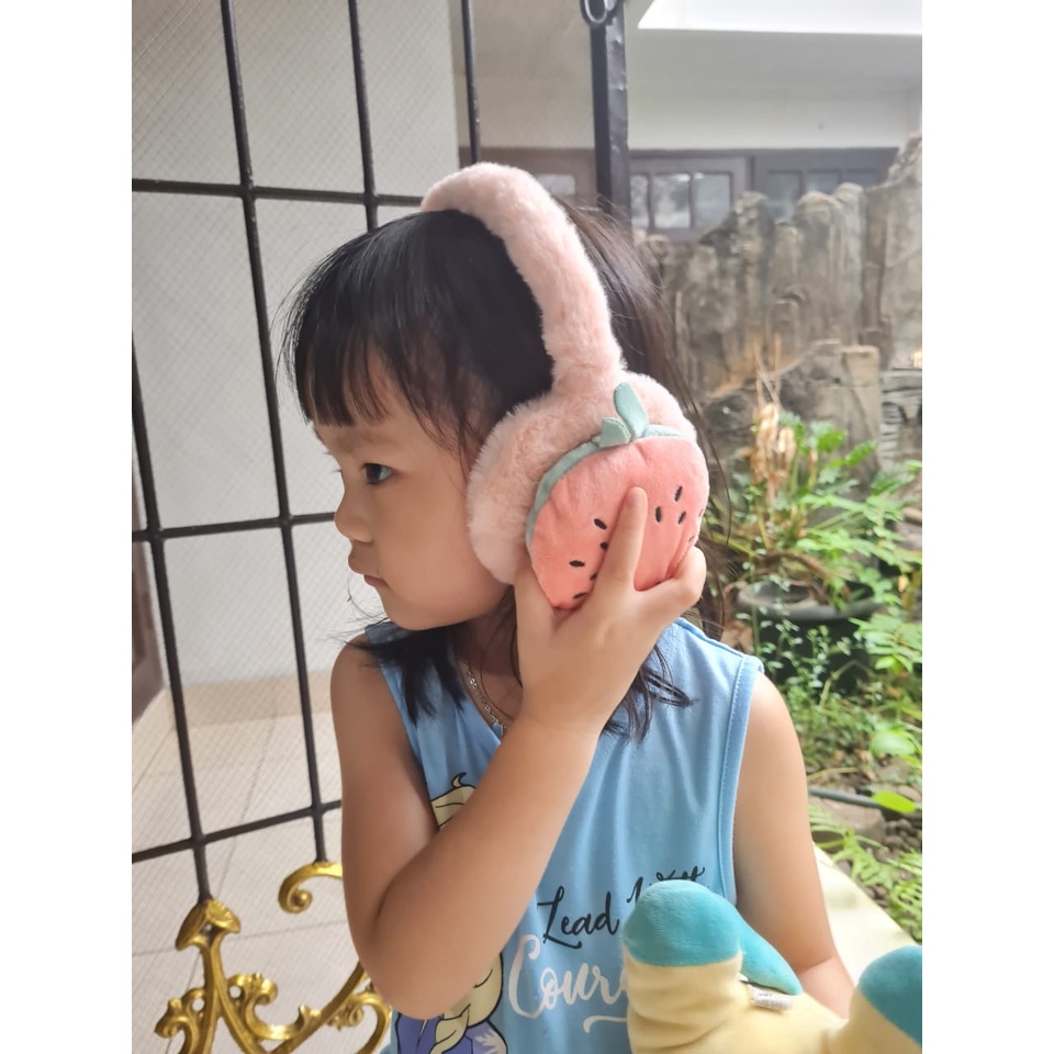 Earmuff Tutup Telinga Musim Dingin Earwarmer Karakter fruits