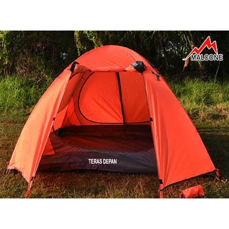 Tenda Dome Camping Frame Alloy Malcone Ort Win 4P Double Layer Murah