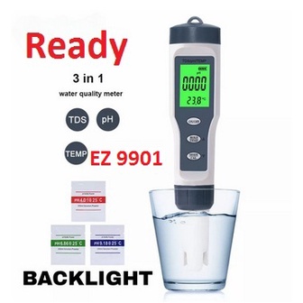 EZ-9901 pH - TDS - Temp Meter 3in1 Water Quality Tester EZ9901