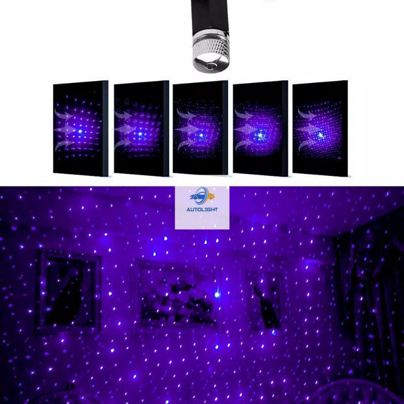 Lampu Laser Langit Kandang Plafon Mobil Dekorasi USB Lampu Star