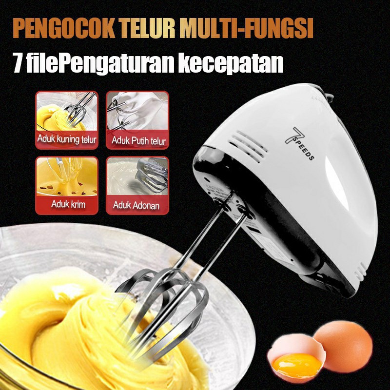 BATAM SHOPPING MALL H683 (dp.ir)Hand Mixer Pengaduk Kue Mixer Mini Multi Fungsi Mixer Roti / Mixer 7