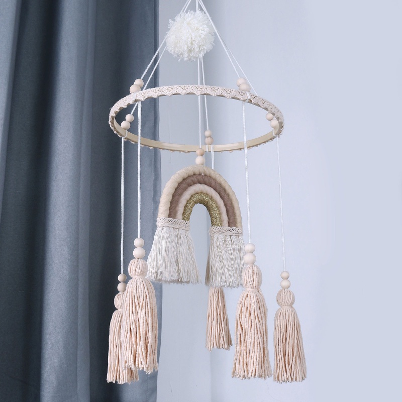 Mary Handmade Tenun Ornamen Wall Art Anyaman Hiasan Dinding Liontin Dekorasi Tangan