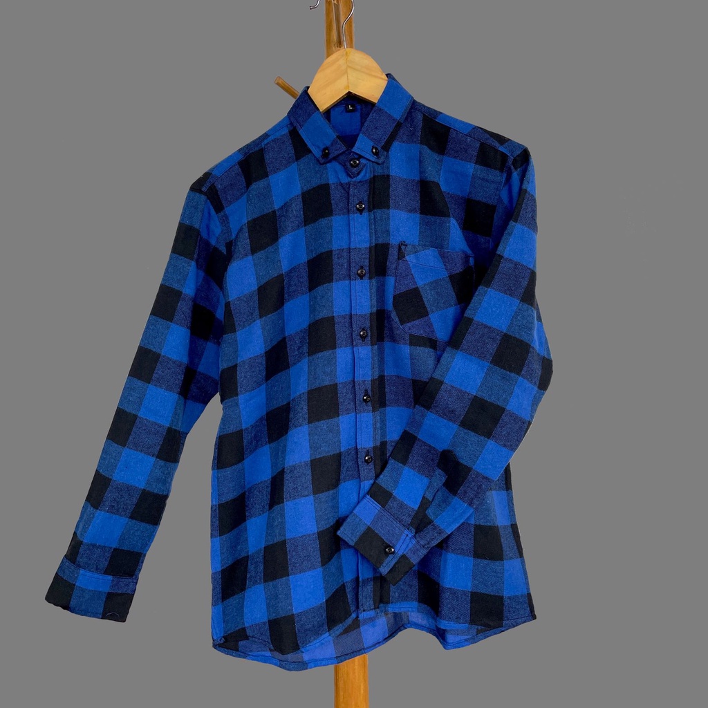 KEMEJA FLANEL DISTRO SURFING LENGAN PANJANG PRIA MOTIF KOTAK CUPEL ECER &amp; GROSIR