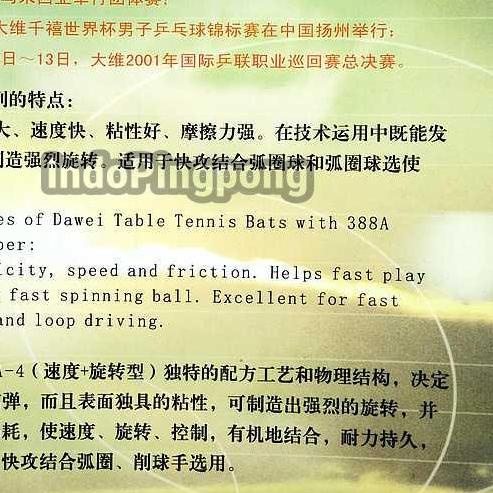 Dawei 388 A-4 ~ Rubber Karet 388A