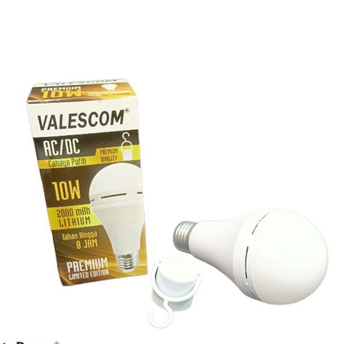 Lampu LED Emergency Valescom Premium 10 Watt /LAMPU VALESCOM 10W AC/DC