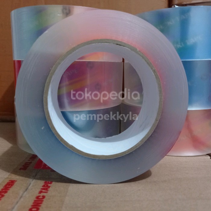 

Aman Lakban Bening Jumbo 200 Yard Hoki Tape 45 Mm X 200 Yard Full Bagus Hemat