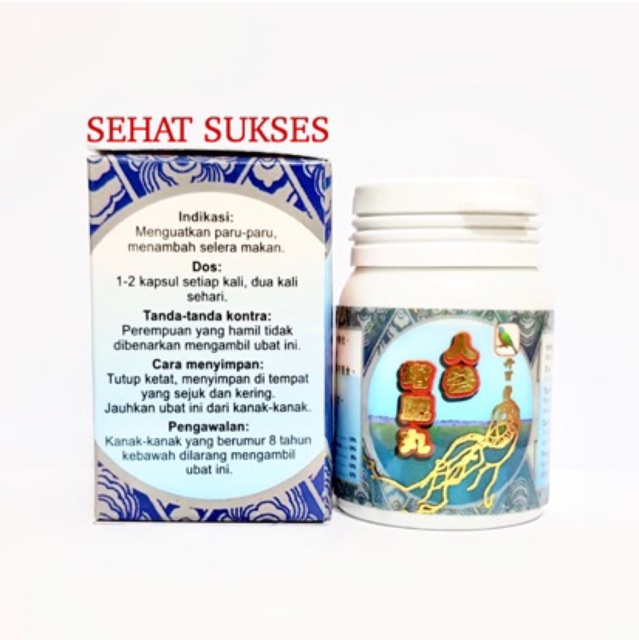 REN SHENG ZHEN FEI WAN  ( GINSENG BIRU ) ~ OBAT NAFSU MAKAN