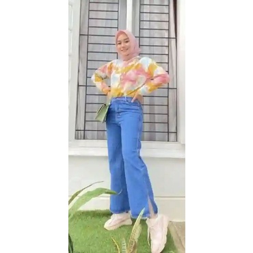 celana panjang jeans kulot eoni terbaru kekinian / celana panjang jins wanita / jeans murah / celana jeans murah berkualitas /