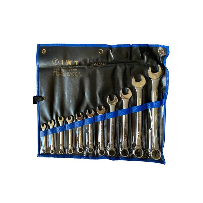 Kunci | Kunci Ring Pas Set 11 Pcs Iwt (8Mm-24Mm)