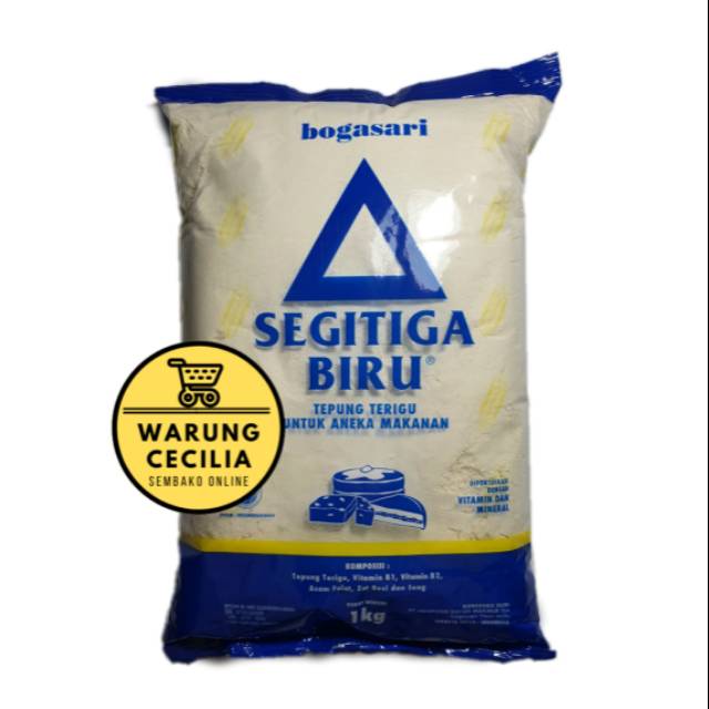 

Tepung Terigu Segitiga Biru Bogasari 1 Kg