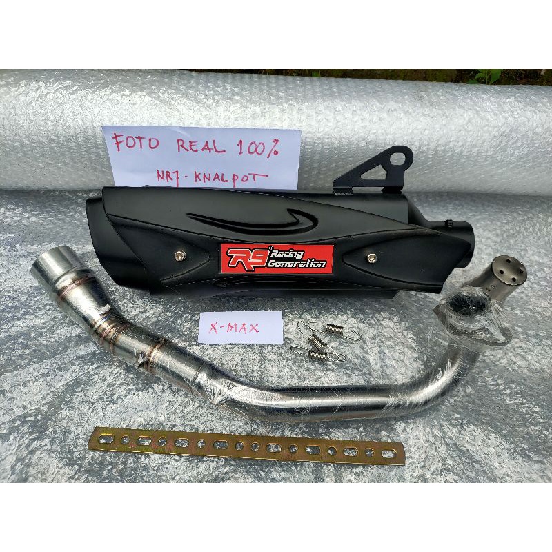 Knalpot Racing R9 Misano Nmax New Nmax Old Aerox 155 Aerox new Connected PCX 150 Lokal PCX 160 New Vario 125 Vario 150 Beat Scoopy Mio J Mio Soul Mio M3 Mio Sporty Xride X-Max fullsystem Murah-7