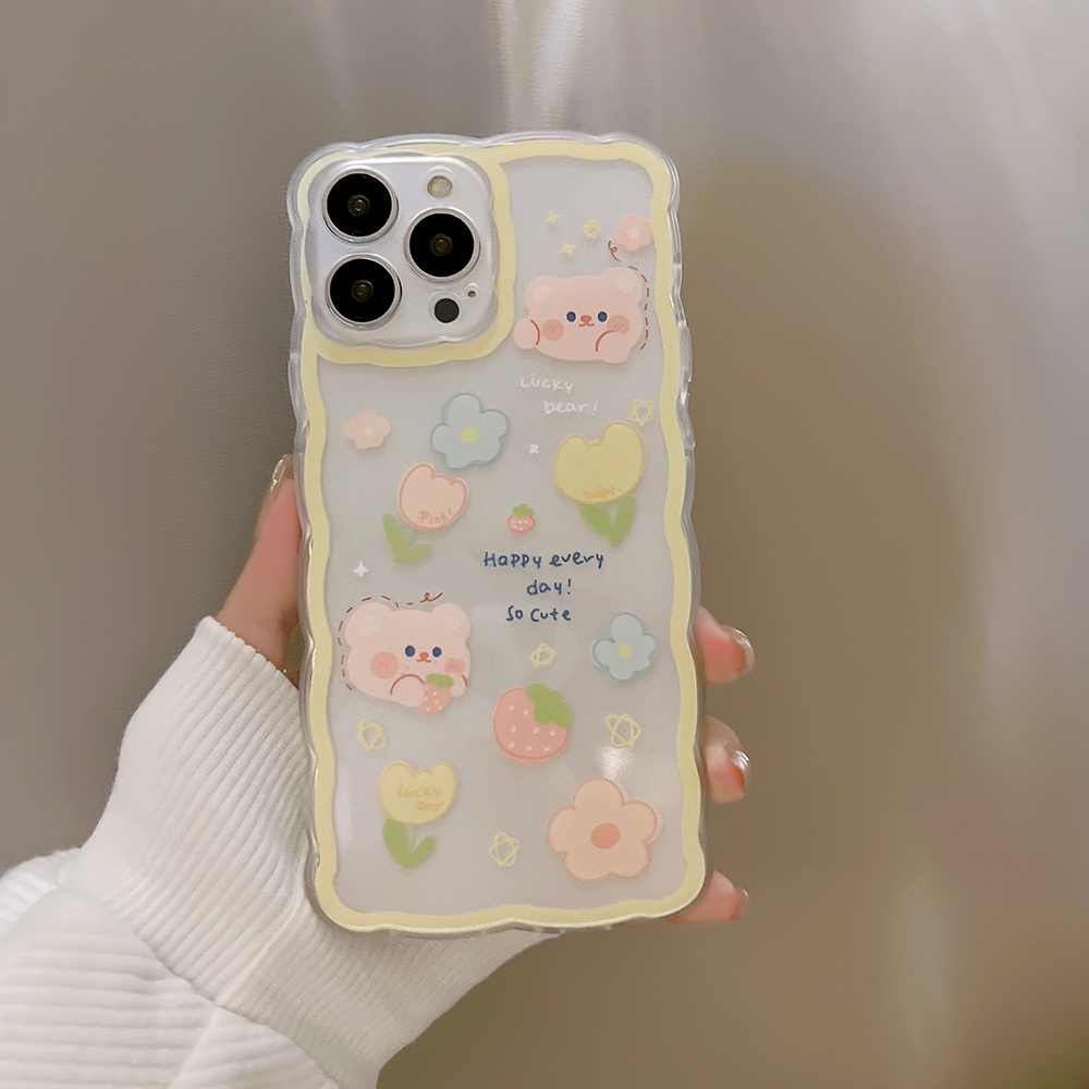 Soft case TPU Transparan shockproof Motif Kartun Lucu Untuk iPhone 11 Pro max 12 13 Pro max mini XS max xr 7 8 Se 2020 plus