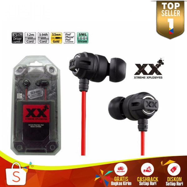 Earphone EH 22 Extreme Xplosives Super Deep Bass Earphones Smartphone Hedset Headphone Headset HP