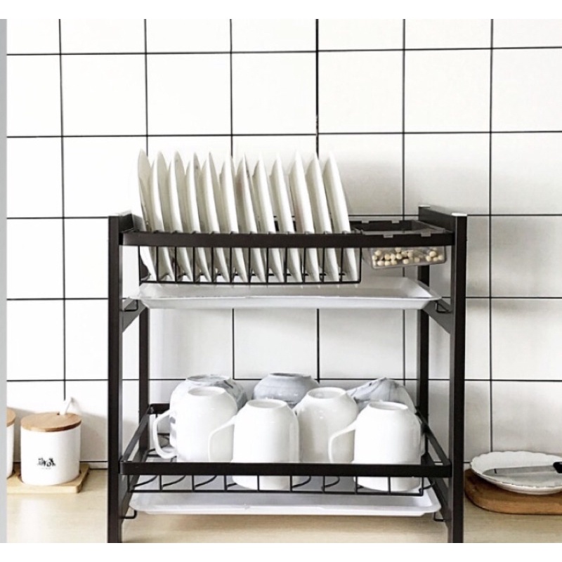 Rak cuci piring anti karat 2 layer