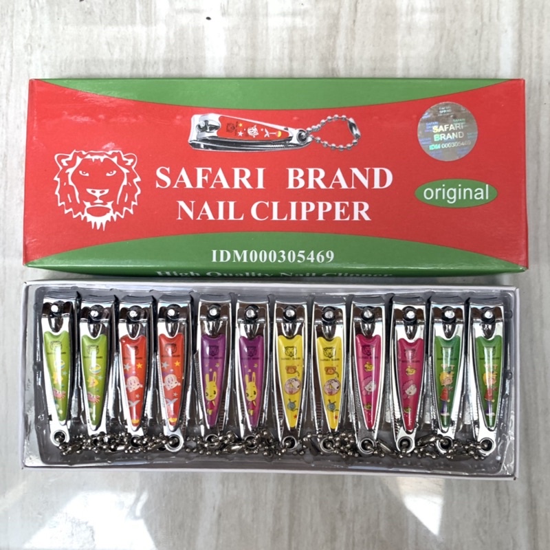 Gunting Kuku Safari Original 12pc Grosir lusinan Potong kuku