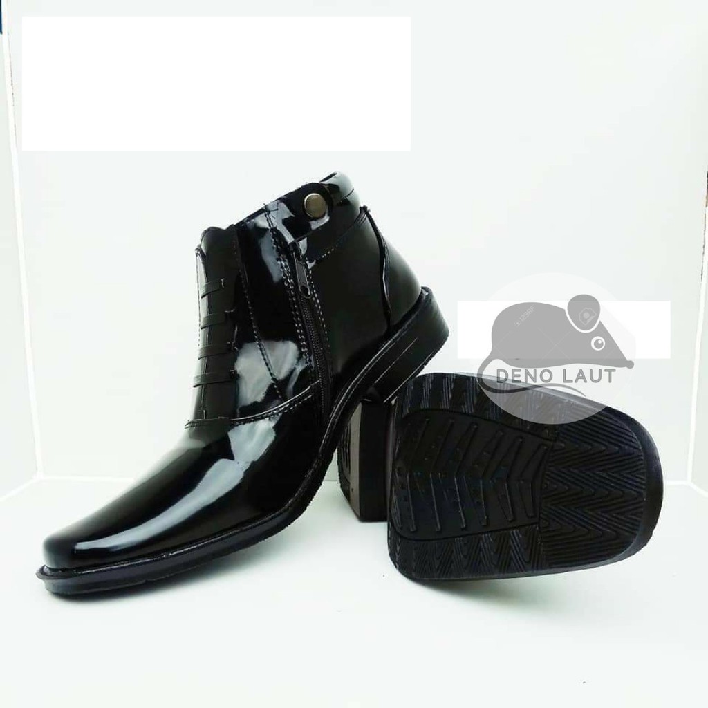 Sepatu PDH Kilap Resleting TNI POLRI