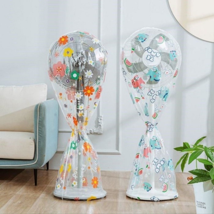 Cover Sarung Kipas Angin Karakter Fan Cover Penutup Kipas Angin - Flower