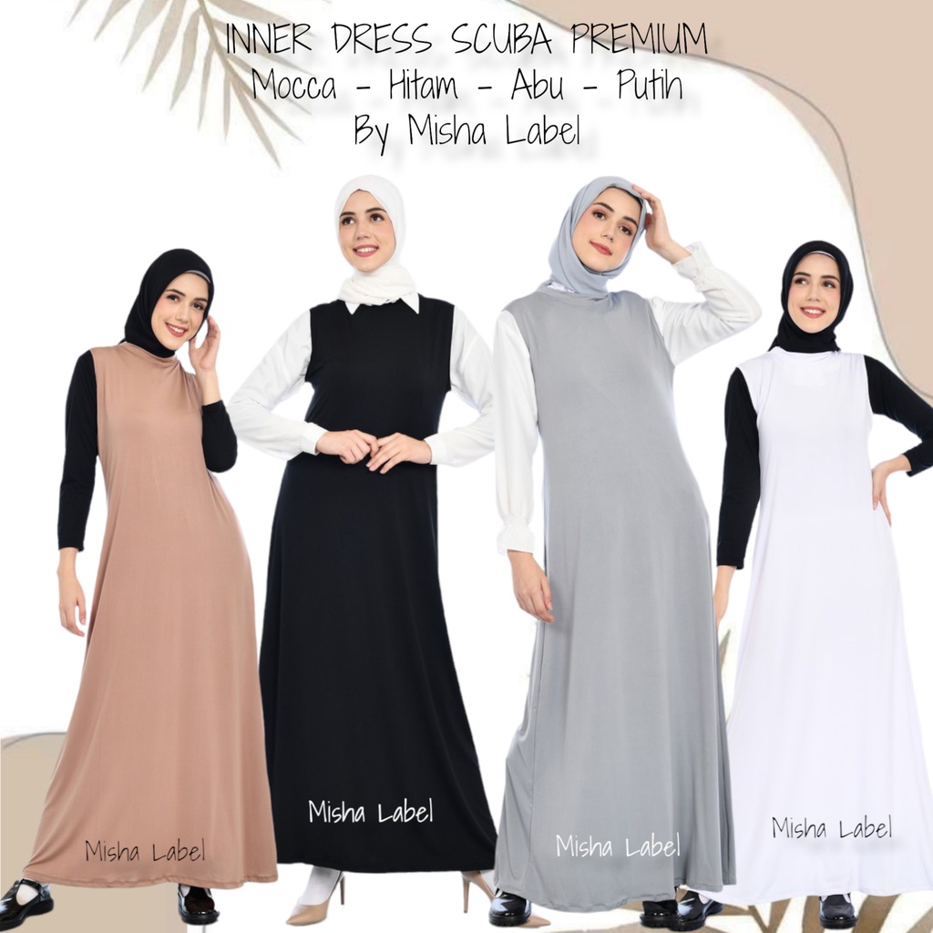 (PREMIUM) INNER DRESS SPAN SCUBA PREMIUM BY MISHA LABEL