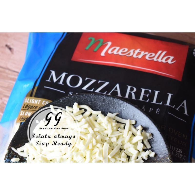 

Mozzarella Cheese Shredded Maestrella 250 gram Eurial