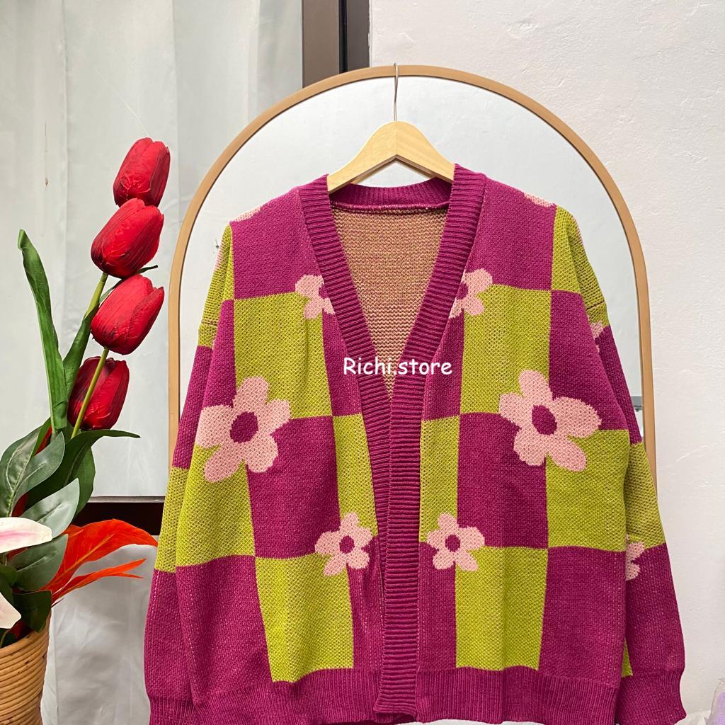 CAMELIA OUTER RAJUT FLOWERS TERBARU