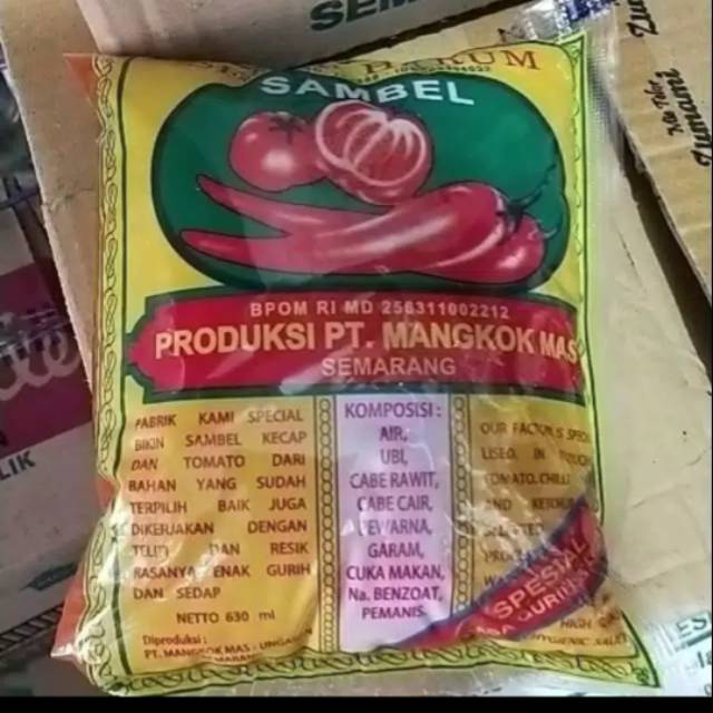 Saos Bantal Sambal cap Mangkok