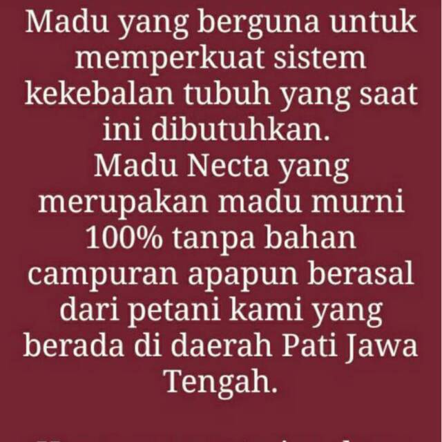 

Madu Necta
